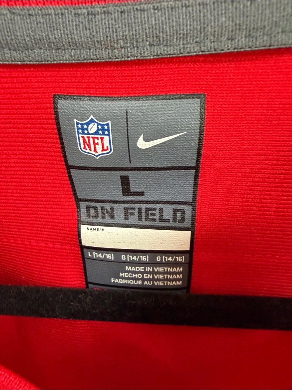 Nike Kids NFL Patrick Mahomes Red Football Jersey #15 with White & Gold Accents!